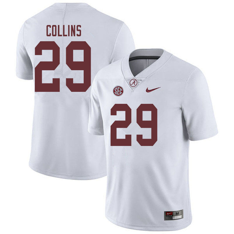 Men #29 Michael Collins Alabama Crimson Tide College Football Jerseys Sale-White